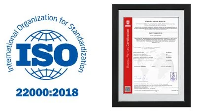 ISO 22000 certification – Bio Green Wax quality assurance